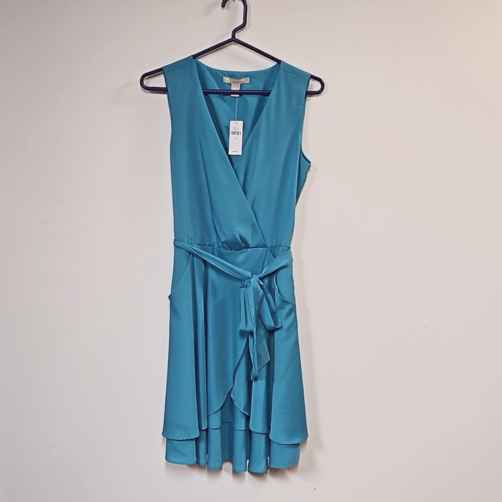 Banana Republic aqua party dress